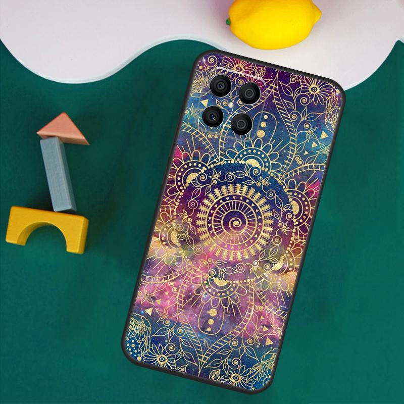 Чехол-мандала с цветком для Honor Magic 7 5 6 Lite Honor 200 Pro 50 70 90 Lite X9a X8a X8 X9 X8b X9c X9b