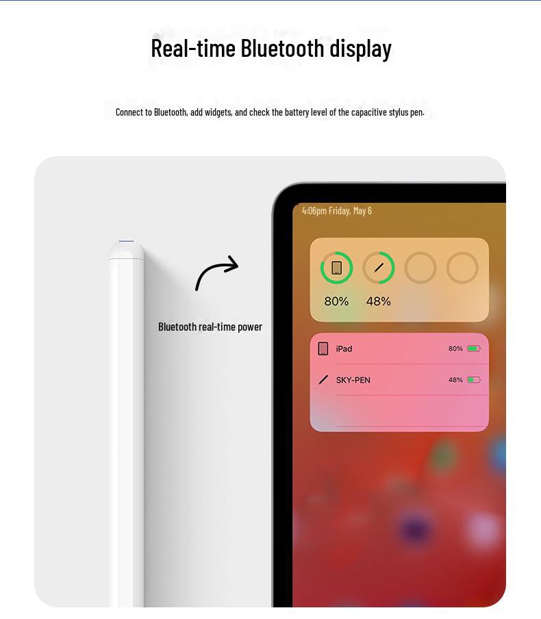 Магнитный заряжаемый емкостный стилус для сенсорных экранов iPad — предотвращает случайное прикосновение