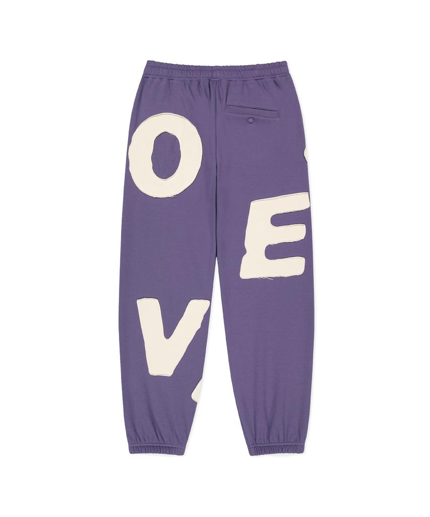 Sun Love Capital Брюки-джоггеры из брашированного хлопка Фиолетовые