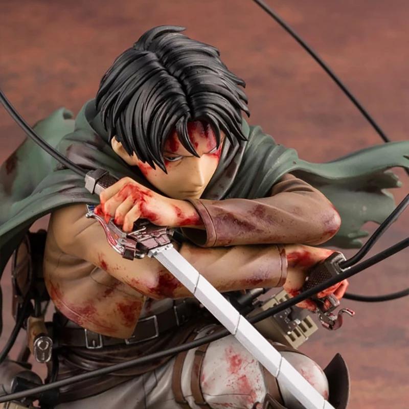16 см Аниме Статуэтка Атака Титанов Artfx J Леви Обновленная Упаковка Вер. ПВХ Фигурка Действия Аниме Модель Игрушки Коллекционная Кукла Подарок