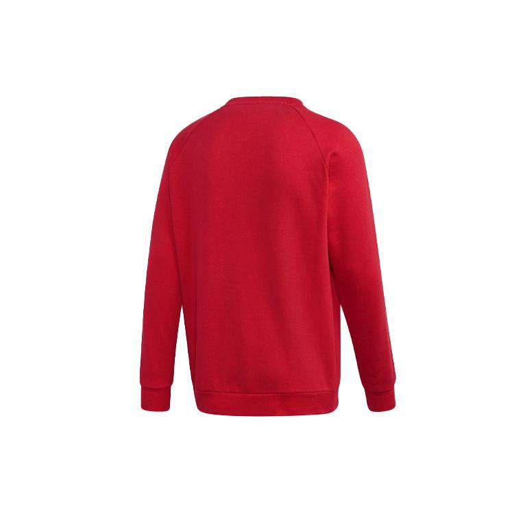adidas Толстовка с круглым вырезом Originals с 3 полосками, мужские топы, красный FM3761