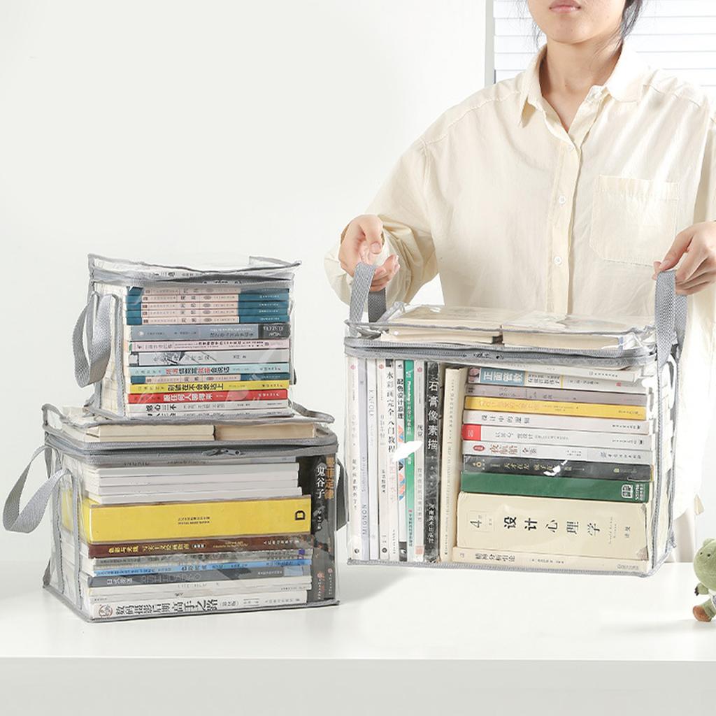 Водонепроницаемые органайзеры для книг Практичная коробка для хранения книг Складная коробка для игрушек Прозрачная коробка для книг для общежития, дома, класса