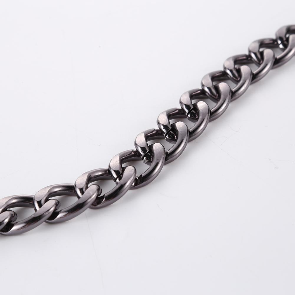 40 см панк-металлическая толстая цепочка для сумки через плечо с ручками для сумки своими руками (черный)