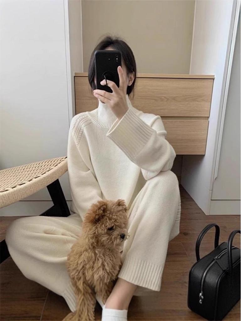 Женский осенне-зимний кардиган из рыхлой вязки шерсти: Универсальный облегающий пуловер