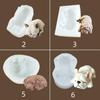 Diy Cartoon Sharpei Dog Glue Mold Candle Silicone Mold Ice Cream Baking Tool