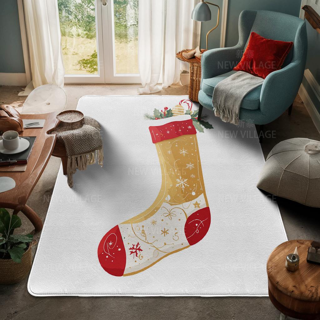 Ковер у входа в дом Домашний коврик у двери Гостиная Ванная Комната Ноги ванная комната Нескользящие коврики с водопоглощением для ванной Счастливого Рождества зима