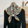Foulard Carre En Velours Pour Femmes, Design De Luxe, Hijab En Coton, Petit Cravate Au Cou, Foulard De Poignet, Bandeau Feminin