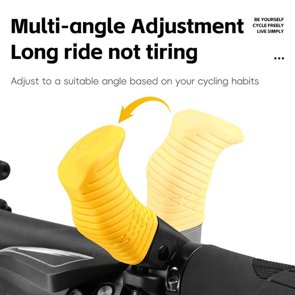 1 Pair Anti-Slip Bicycle Thumb Grips Wear-Resistant Auxiliary Handle Handlebar Rest Mountain Bike