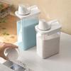 Detergent Dispenser Refillable Laundry Detergent Dispenser Empty Powder Tank Softener Bleach Storage Container with Scale
