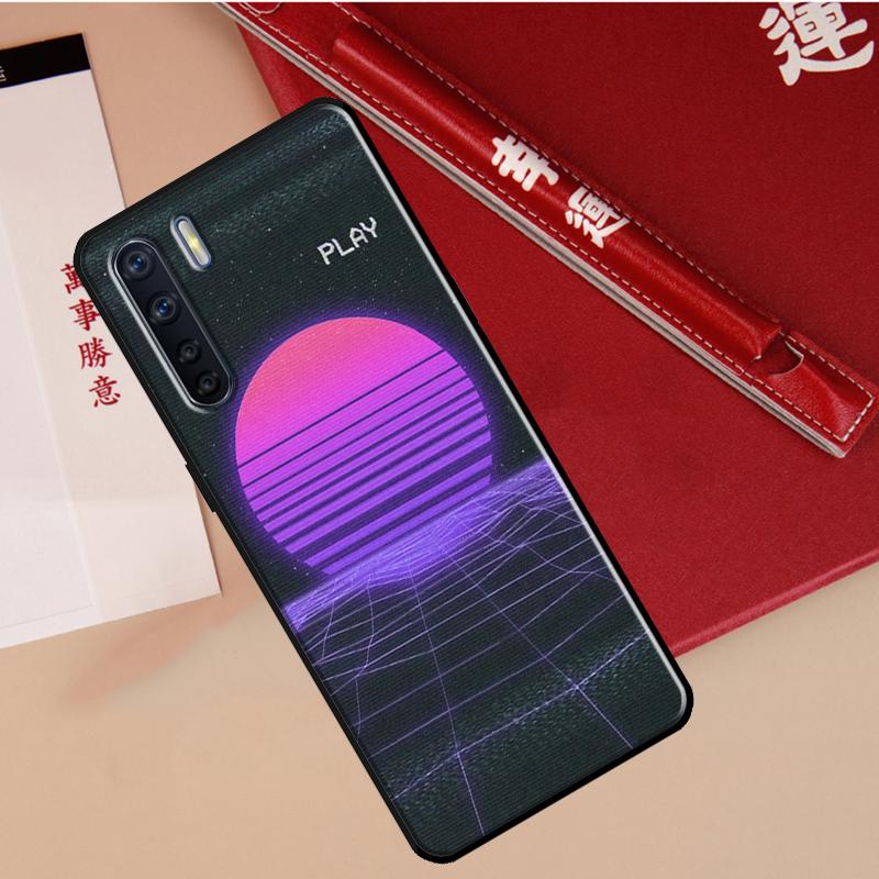 Синтвейв Ретро 80-е Неоновый Чехол Для Oppo A40 A78 A54 A74 A94 A17 A57 A77 A76 A16 A96 A18 A60 A80 A38 A58 A98 A15 A5 Pro