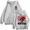 Funny Boxing Club Karate Bear Zipper Hoodie Men Women Fashion Vintage Zip Up Sweatshirt Fleece Oversized Cotton Casual Jackets