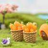 Очаровательный кролик ест морковь DIY полимерная фигурка для изысканного украшения микроландшафта