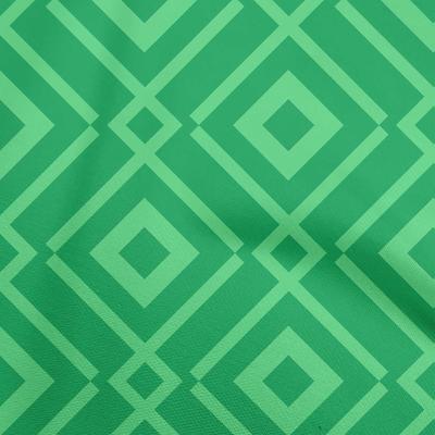 Ткань жоржетт вискоза зеленая геометрические проекты для поделок декоративная ткань напечатанная по ярдам 42 дюйма
