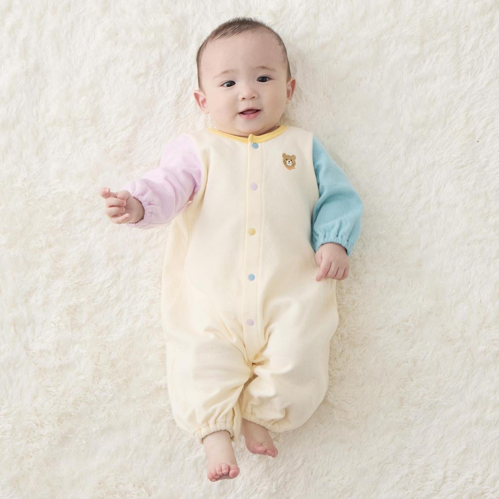 MIKIHOUSE HOT BISCUITS and Size 50 Two-Way All-in-One, Boys' Girls' Baby/Kids' Clothing, Multicolor, (50-60cm), 70-2615-142