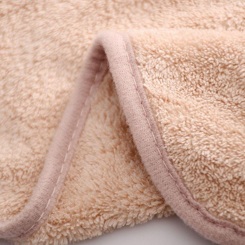 Coral Fleece Infant Bibs Soft Newborn Burp Cloths Comfortable Toddler Towel Feeding Time