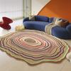 Dopamine Color Bedroom Decor Creativity Carpet Irregular Shape Carpets for Living Room Washable Bedside Floor Mat Anti Slip Rug