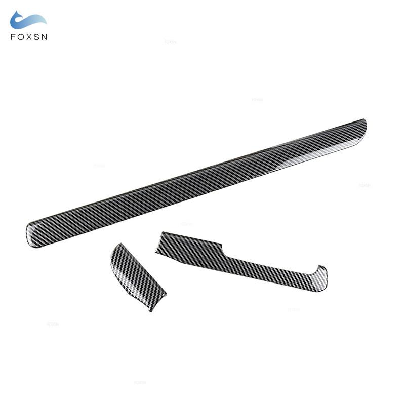 Автомобильные аксессуары, узор из углеродного волокна, внутренняя центральная консоль, полоски на приборной панели, накладка для VW Golf 6 MK6 GTI