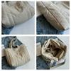 IELGY Soft Waxy Cloth Bag, Student Shoulder Bag for Class, Large-capacity Commuter Handbag, Nylon Cloth Tote Bag.