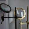 Lot of 3 Brass Magnifying Glass with Adjustable Stand Magnifier, Couple Gift, Girlfriend Gift, Gift For Father, Gift For Husband, Gift For Him