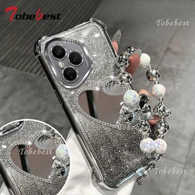 Браслет из бусин 'Любовь', чехол с покрытием для Huawei Honor 400 300 Ultra 200 100 90 Lite 80 70 60 Pro, блестящая противоударная крышка