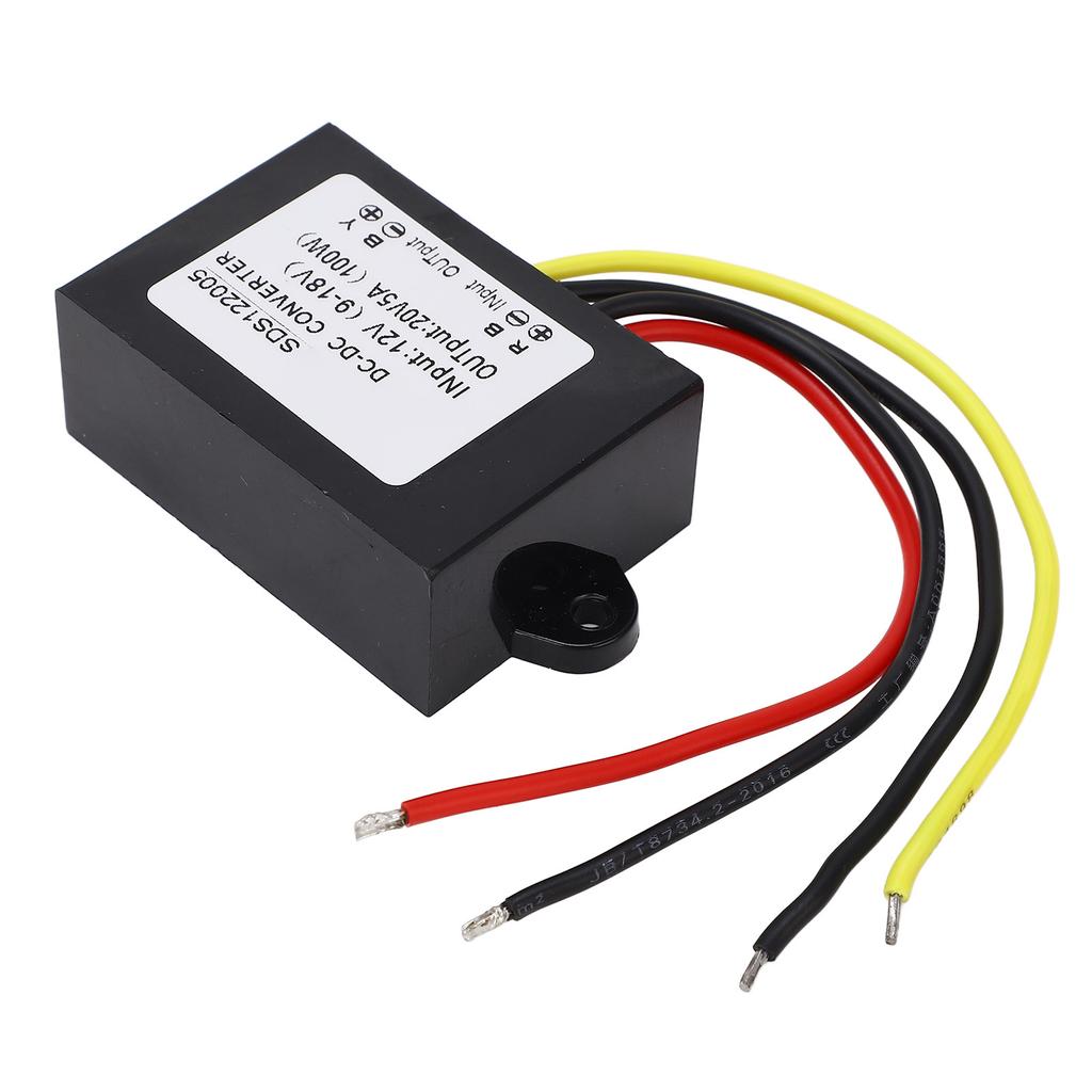 Модуль постоянного тока Boost, высокоэффективный преобразователь напряжения с пластиковым корпусом 12 В в 20 В 5 А