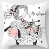 Серия «Любовь для девочек на день рождения», подушка, подарок, украшение для дома и офиса, подушка для спальни, дивана, автомобиля, наволочка