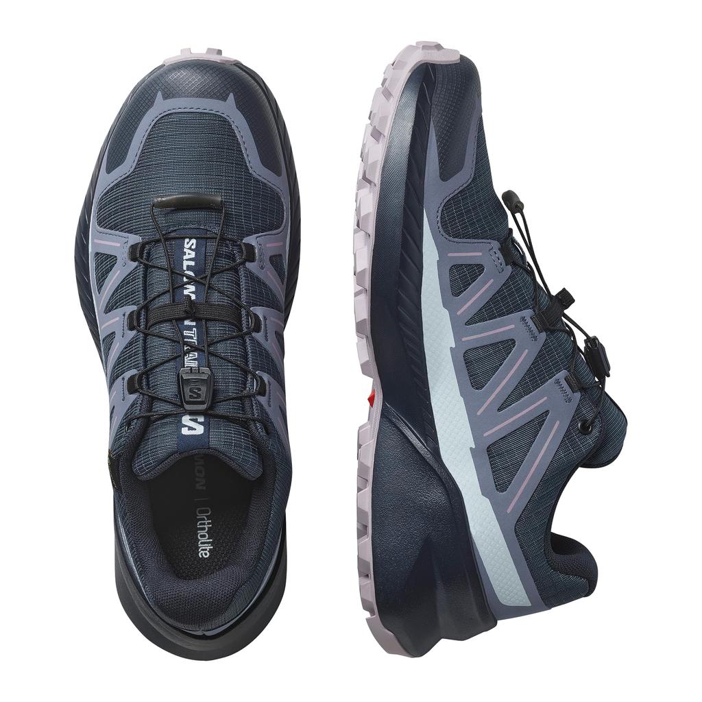 SALOMON Кроссовки для трейлраннинга SPEEDCROSS PEAK GORE-TEX ЖЕНСКИЕ Женские L47790700 Синяя ночь/Серый/Нирвана 24.5 см