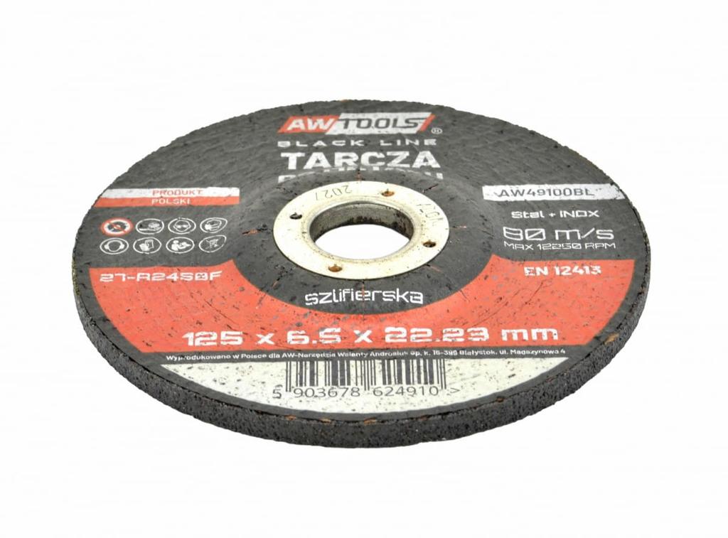 Awtools Tarcza Do Metalu Szlifierska 125*6,5Mm Black Line