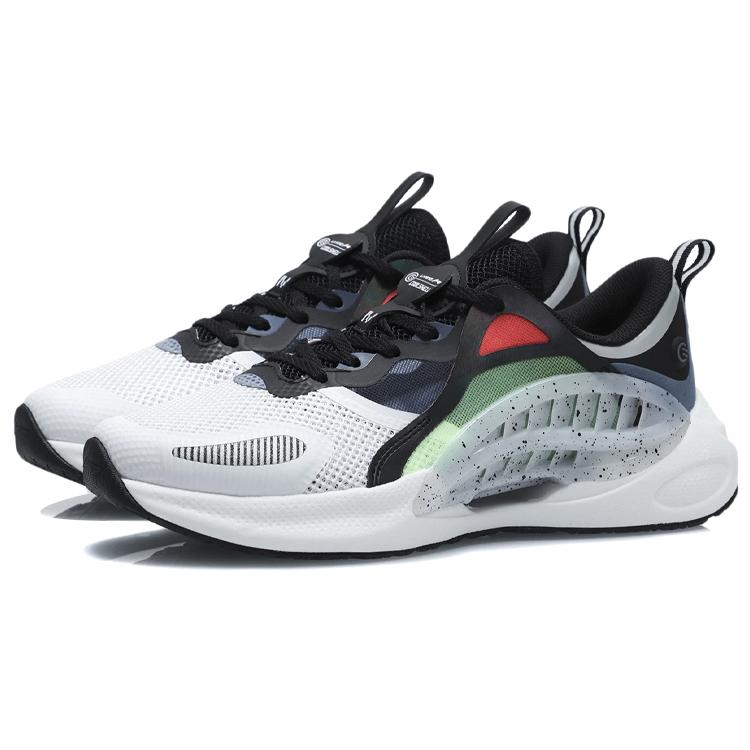 Li Ning Текстиль, Амортизация из ТПУ, Нескользящая, Износостойкая, Дышащая, Легкая, Низкие, Спортивные Повседневные Кроссовки AGLR037-4