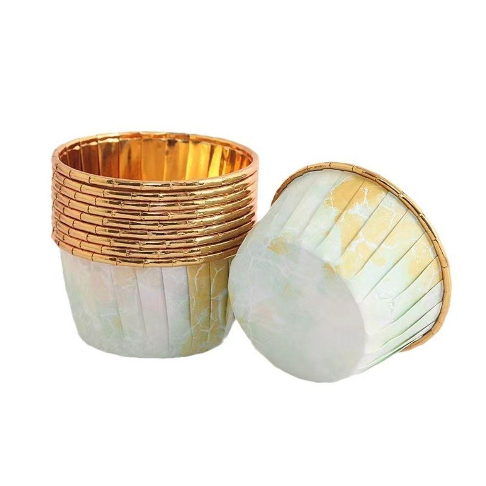 50 шт. Кухонные принадлежности для выпечки Фольгированные формочки для кексов Обертка для торта Форма для выпечки