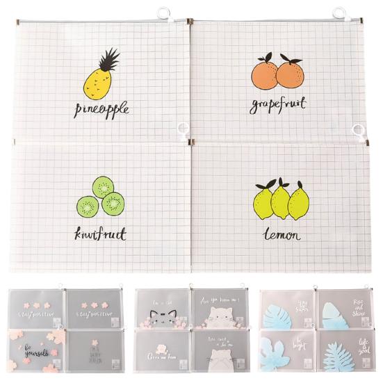 Полезная организация печати, экологически чистые водонепроницаемые сумки на молнии для документов, школьные принадлежности, сумки для хранения файлов