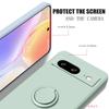 Чехол для Google Pixel 8 9 Finger Ring Stand Holder Slicone Cover для Pixel 9 Pro XL Solid Color Lens Protection Soft Phone Case