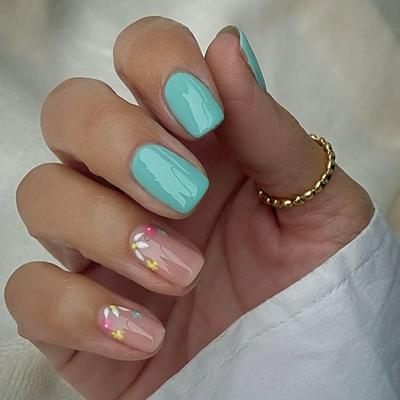 Белые губы Starbursts False Nails Длинные квадратные типсы для ногтей Новые поддельные Nials DIY
