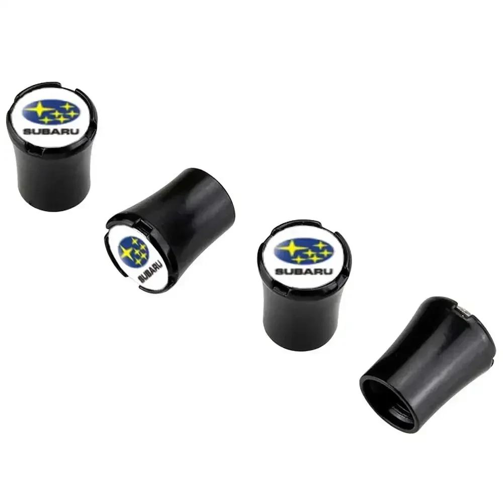 4PCS New Car Tire Valve Caps Dusproof Wheel Covers Decoration For Subaru Outback Legacy Forester Impreza Tribeca WRX DRL XV STI L222