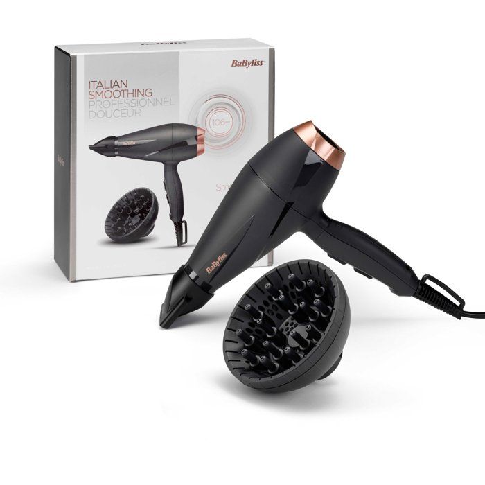Sèche-cheveux - BaByliss - 6709DE Smooth Pro 2100 - Moteur AC - Fabriqué en Italie