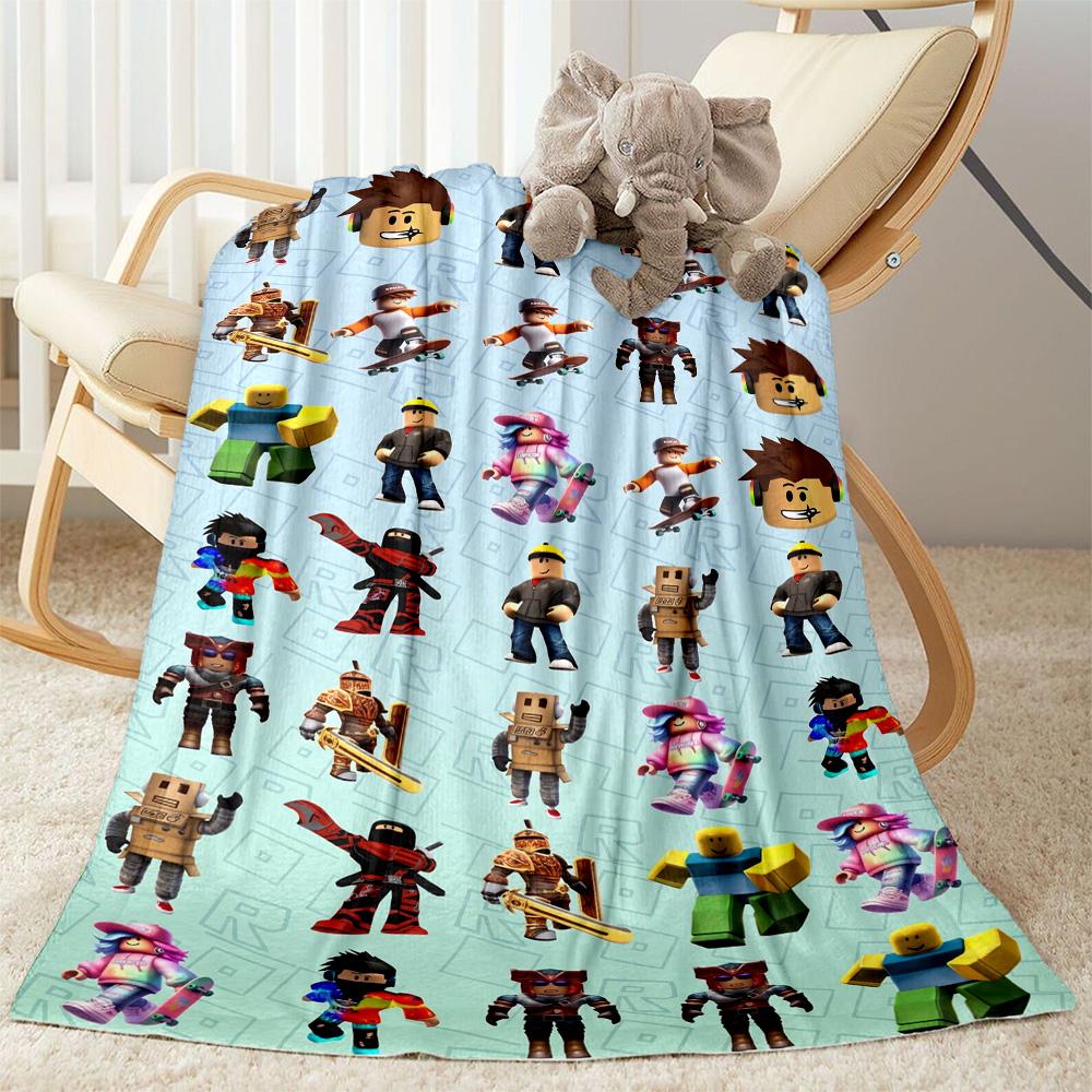 Roblox 63 Blanket Soft & Cozy Great for Couch Sofa Seaside Four Seasons Universal Digital Print Gift for Travel Home Birthdays