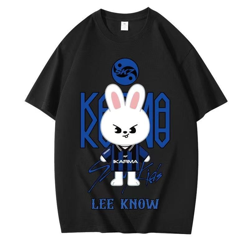 Straykids KARMA SKZOO Футболка Kpop Звезда Футболка
