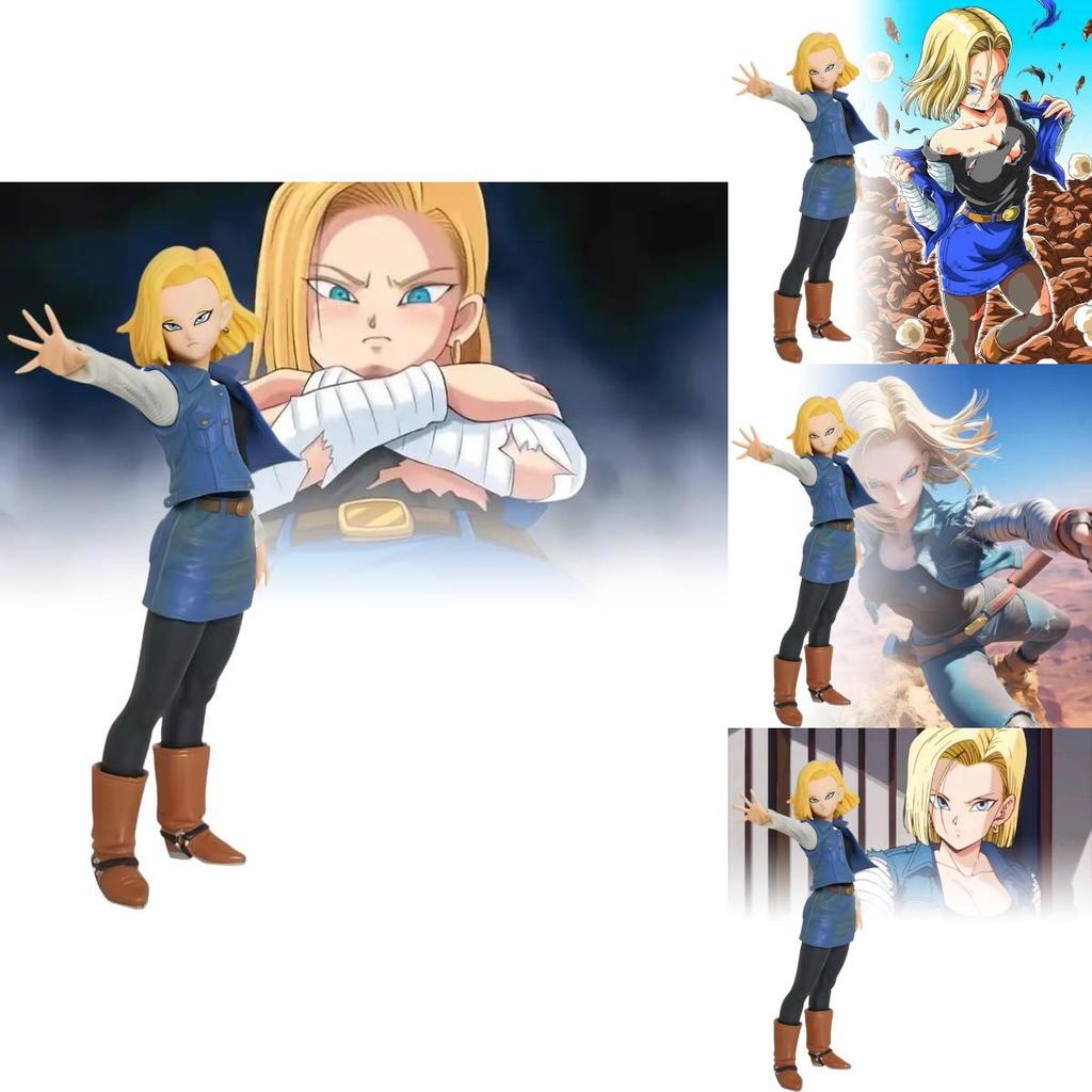 Stunning Seven Dragon Balls Super Saiyan Figurine Android 17 And 18 Pvc Model