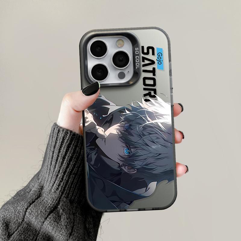 Upgraded IMD Case Gojo Satoru Printed Shockproof Protective Soft TPU Shell Case Full Back Cover for iPhone Samsung