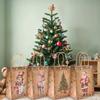 Christmas Kraft Paper Gift Bags Merry Christmas Decorations for Home 2025 Xmas Gift Candy Handy Bags Navidad Natal New Year 2026