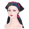 Sunscreen Rose Flower Print Head Scarf Polyester Square Shawl High Quality Headwraps