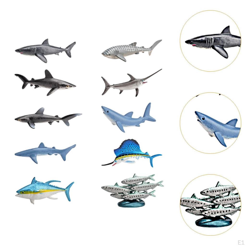 10x Реалистичные Фигурки Глубоководных Животных Морские Модели Существ Игрушки Для Вечеринки Настольные