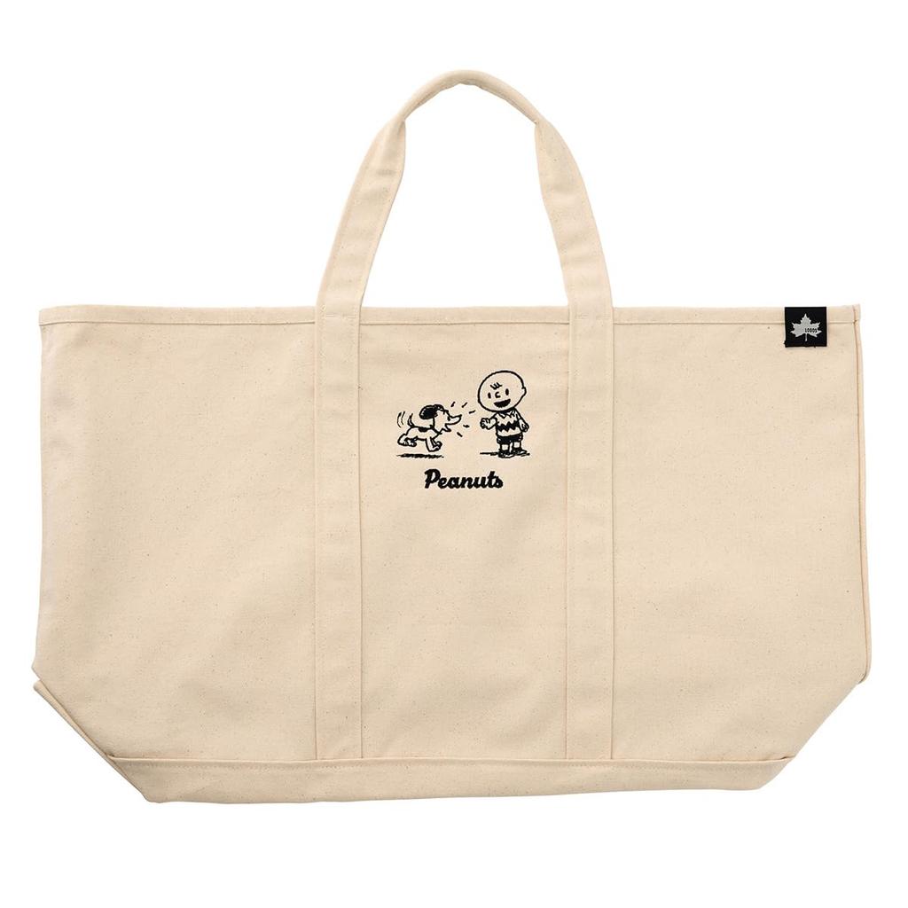 LOGOS Snoopy (PEANUTS 75 Years Tote Bag (Off White) 37500409