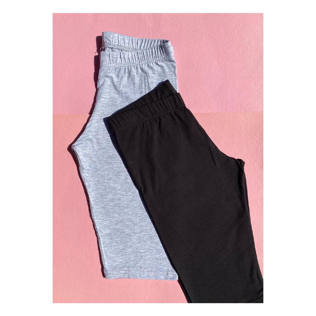 Хлопок, 3 предмета с нормальной талией — черный, белый и серый цвет — базовые короткие байкерские шорты/колготки