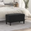 349402 vidaXL Bench Black 70x35x41 Cm Velvet