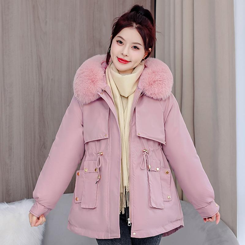 Зимнее новое женское короткое теплое пальто с капюшоном, женское универсальное свободное модное женское пальто