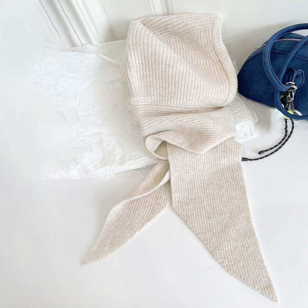 Acrylic Fibers Knitted Hooded Cap Triangular Winter Neckerchief Hat Neck Collar Beanies Cap  Work