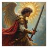 Diamond Diy Battle Art Painting Angel Diamond Mosaic Kit Round Rhinestone Cross Stitch Home Decoretion Wall Art
