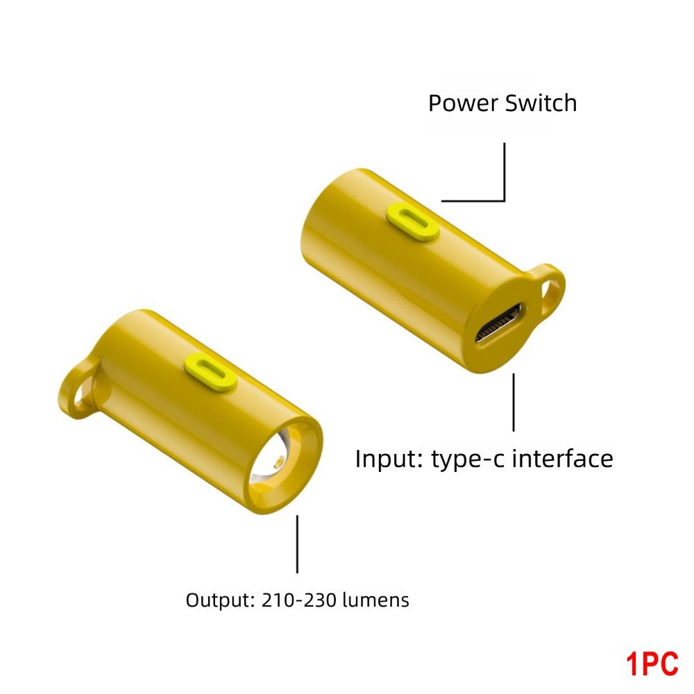 NEW 230 High Lumens Type-C Mini Flashlight Portable Plug and Play LED Flashlight with Lanyard USB C Emergency Lamp Mobile Phone