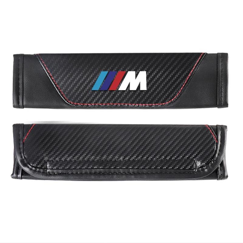 2 шт. Универсальная накладка на ремень безопасности автомобиля, регулируемая накладка на ремень безопасности, накладки на плечевые ремни для BMW M M1 M2 M3 M4, автоаксессуары
